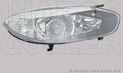 Renault Fluence 2013- - Fényszóró 2H7 jobb, fekete házas (motorral) DEPO