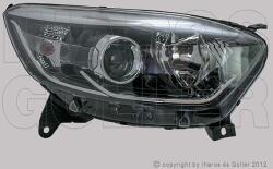 Renault Captur 2013-2016 - Fényszóró H1/H1 jobb króm h. (motorral) DEPO