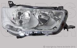 Citroen C-Elysée 2012-2017 - Fényszóró H7/H1 jobb nappali fénnyel (motoros)DEPO