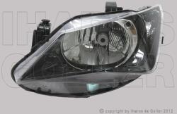 Seat Ibiza 2012-2015 - FSZ H4 bal fekete házas (motoros) DEPO
