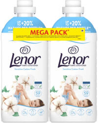 Lenor öblítő Sensitive Cotton Fresh - 2x987 ml MEGAPACK (8700216880985)