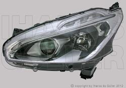 Peugeot 208 2015-2019 - Fényszóró 2H7+LED bal (belülr. áll. is) DEPO