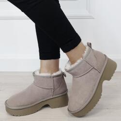 SOFILINE Ghete kaki deschis din piele naturala W5878 114 (W5878KHAKI-39)