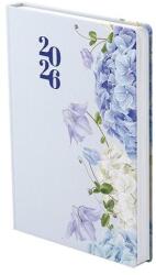 TopTimer Határidőnapló TOPTIMER Joy J022 B/6 napi fehér lapos Harangvirág 3D 2026 (T022J-103) - fotoland