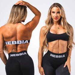 NEBBIA - Sportmelltartó FLOW SEAMLESS 495 (black) (XS) - NEBBIA