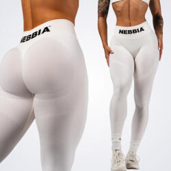 NEBBIA - Fitness leggings extra push-up FLOW SEAMLESS 496 (cream) (M) - NEBBIA