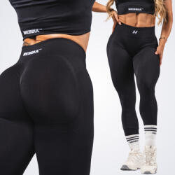 NEBBIA - Fitness leggings maximum push-up FLOW SEAMLESS 497 (black) (XS) - NEBBIA