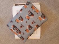  Könyvtok - Rókák, vízhatlan könyvtok, vászontásk