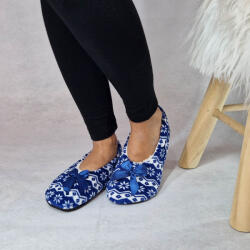 Ollike NŐI rövid MAMUSZ hópelyhes, masnis Kék, 35-38 50020