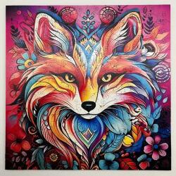  Titokzatos róka fa puzzle (oc-mysticfox-l)