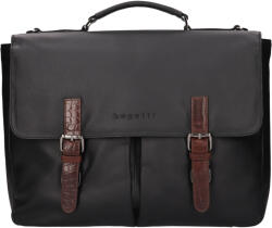 Bugatti Luxus férfi bőr aktatáska Bugatti Mikkel - fekete