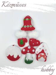 kezmuves-hobby. hu Karácsonyfadísz filcből (piros) - Karácsonyfadísz