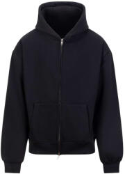Just Hoods Nagyon vastag, túlméretezett cipzáros-kapucnis pulóver Just Hoods AWJH125, Deep Black-4XL (awjh125dbl-4xl)