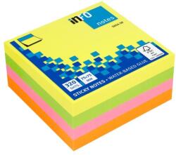 inFo notes Cub notite adezive 75x75mm 320 file multicolor brilliant Info Notes (ANOT205) - officeclass