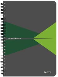 Leitz Caiet LEITZ Office, carton laminat, FSC, reciclabil, A5, 90 coli, cu spira, matematica, verde (SL445855)