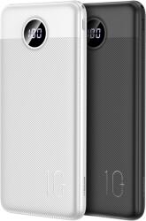 VEGER L10S (W1105PD) powerbank 2xUSB-A és 1xUSB-C csatlakozással 10000mAh 20W 2A PD QC3.0 - fekete