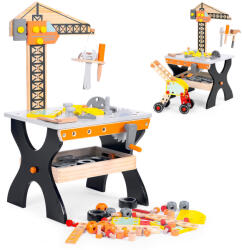 Eco Toys Masă de lucru din lemn pentru copii ECOTOYS Set bricolaj copii
