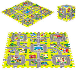 Iplay Saltea de spumă pentru copii oraș 9 piese 90, 5x90, 5 cm IPLAY