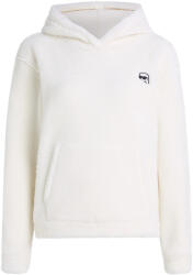 KARL LAGERFELD Futer Ikon Patch Teddy Hoodie A4W20047 b09 cannoli cream