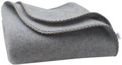 NEW BABY Pătură din polar pentru copii New Baby 100x75 gri, cu steluţe Patura