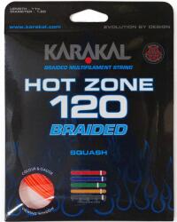 Karakal Squash húrok Karakal Hot Zone Braided (11 m) - orange (KA65103)