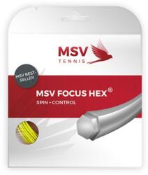 MSV Tenisz húr MSV Focus Hex (12 m) - neon yellow - Sárga (5141/5143/5156)