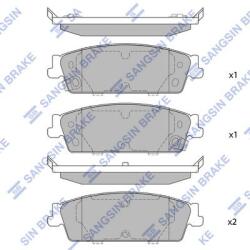 HI-Q set placute frana, frana disc HI-Q SP1563 (SP1563)