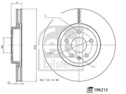 Febi Bilstein Disc frana FEBI BILSTEIN 196213 (196213)