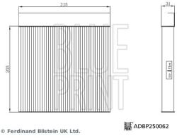 BLUE PRINT Filtru, aer habitaclu BLUE PRINT ADBP250062 (ADBP250062) - automobilus