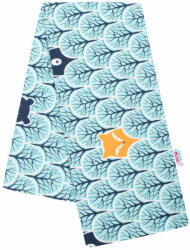 New Baby pelenka flanell Erdei Állatkák türkiz - manopalota
