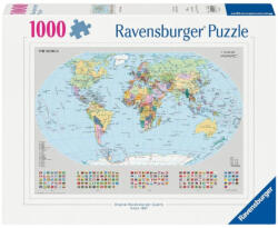 Ravensburger 12000065 puzzle - Politikai világtérkép (1000 db) (15543_uj)