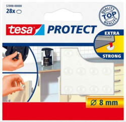 TESA Zaj- és csúszásgátló korong, 8 mm, TESA Protect, átlátszó (TE57898) (57898-00000-01)