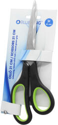 BLUERING Olló 21 Cm Műanyag Fekete-zöld Nyél Bluering (ollo40628)