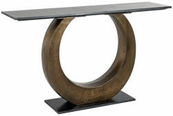 Richmond Richmond Luna Márvány Konzolasztal Antik Réz Kör Lábazattal