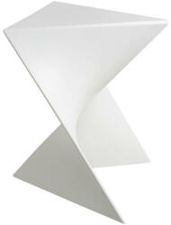 King Home ZIK Geometrikus Polipropilén Kisasztal Fehér Matt