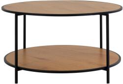 House Nordic Kétszintes Kerek Tölgy Dohányzóasztal 80 cm