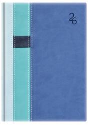 Kalendart Vario 2026 V021 A5 napi beosztású világoskék-türkiz-kék határidőnapló (26T021V-00T) - bestbyte