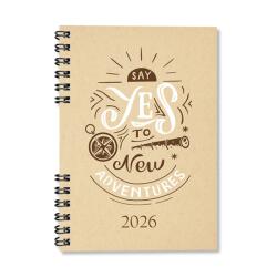 PERIOD Eco Adventure 2026 A5 heti beosztású spirálos határidőnapló (P4114-1950)
