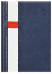 Kalendart Vario 2026 V021 A5 napi beosztású kék-fehér határidőnapló (26T021V-004) - bestbyte