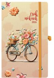 Kalendart Csak nőknek 2026 A5 Bicikli heti beosztású határidőnapló (26N018J-005)