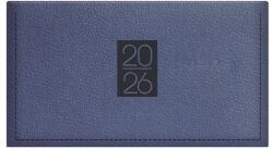 KALENDART Classic 2026 C030 kék heti beosztású fekvő zsebnaptár (26C030C-004) - bestbyte