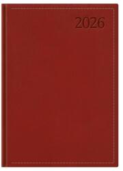 Kalendart Traditional 2026 T021 A5 napi beosztású bordó határidőnapló (26T021T-002) - bestbyte