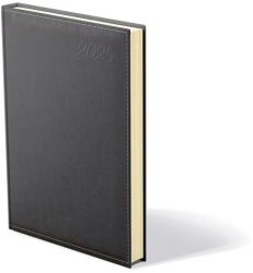 Kalendart Image 2026 I021 A5 napi beosztású fekete határidőnapló (26C021I-003) - bestbyte