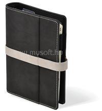 KALENDART Saturnus L225 műbőr fekete-szürke gyűrűs kalendárium (25SL225-003) (25SL225-003)