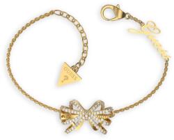 Guess Gyengéd aranyozott karkötő cirkónium kövekkel A-Bow You JUBB01327JWYG 14, 5 - 18, 5 cm - D