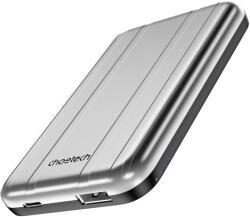 Choetech Powerbank Choetech, USB-A / USB-C, 5000 mAh, ezüst