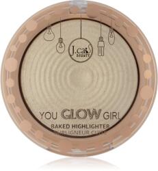 J. Cat Beauty You Glow Girl iluminator compact culoare 101 White Goddess 8.5 g