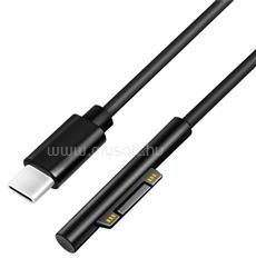 LogiLink USB-C-kábel, USB-C/M MS Surface/M (90 ), PD, fekete, 1, 8 m (LOGILINK_PA0342) (LOGILINK_PA0342)