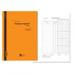 Pátria Gyógyszerigénylés 50x3 lapos tömb A/4 álló