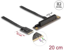 Delock M. 2 kulcs A+E - PCIe x8 NVMe adapter hajlított 20 cm hosszú kábellel (64219) - ipon